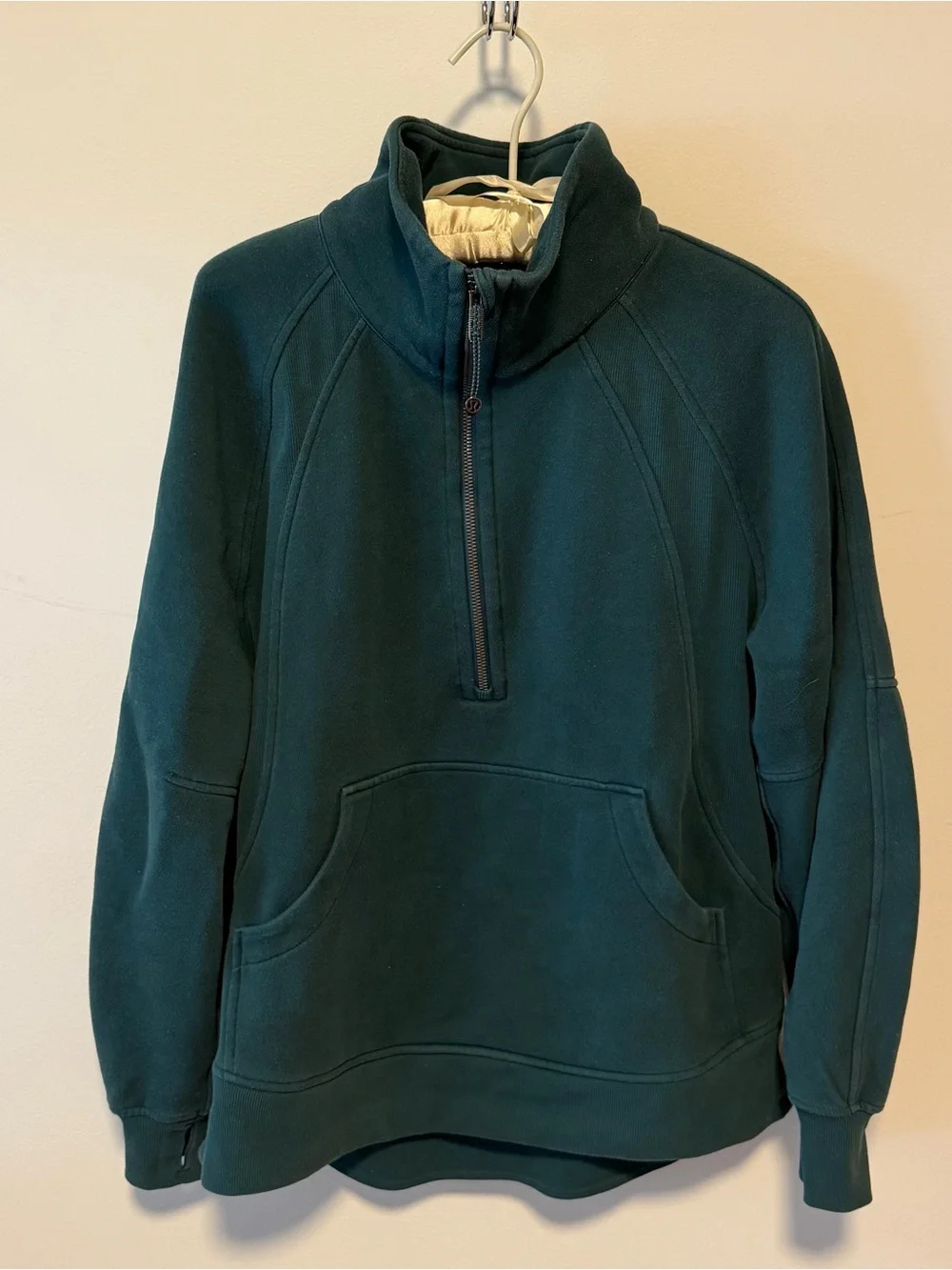 Scuba Oversized Half-Zip Hoodie Long
